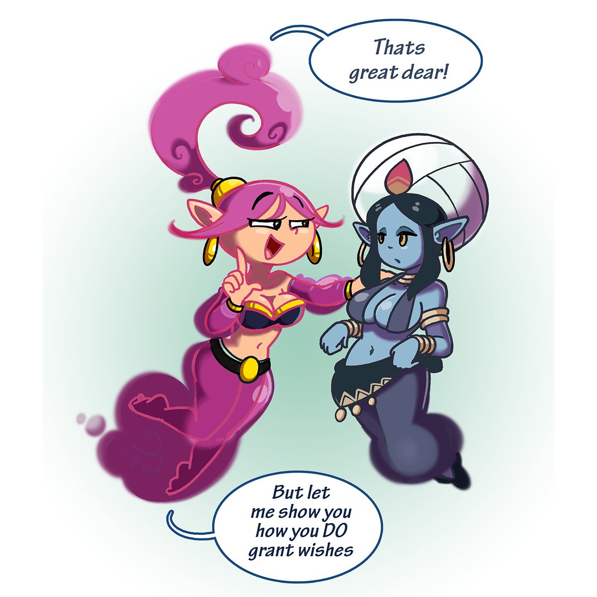 Checomal's tweet photo. Seeing so much of @harusame10000 genie granting wishes on my timeline it's making Rayah jealous. https://t.co/POhBSBzOzT