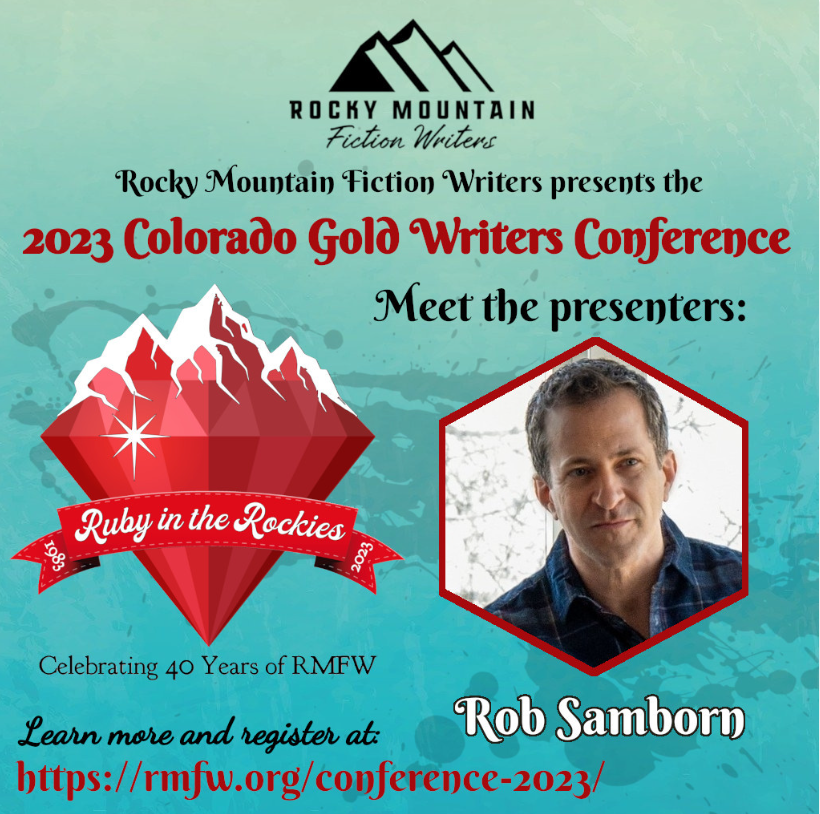 Writer friends in Colorado (and worldwide)!

Join me at the Rocky Mountain Fiction Writers conference.

It's a fantastic conference for fiction writers of all genres in Denver Sept. 8-10.

rmfw.org/conference-2023

@rmfwriters #booktwt #writing #WritingCommunity #writerslift