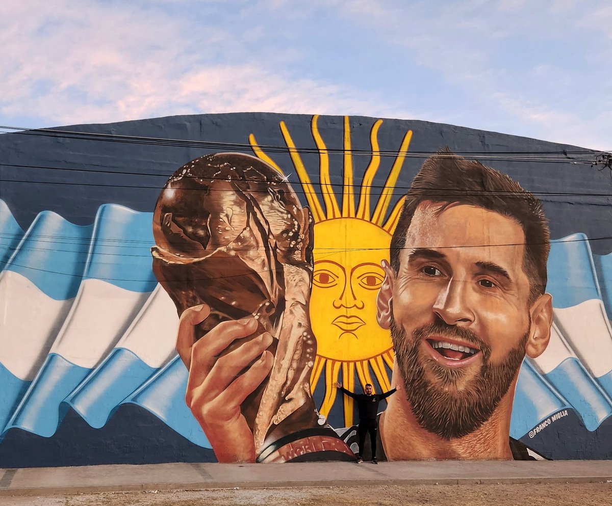 Estuve 30 días pintando, si nos organizamos le llega a Messi 🤞🏼🇦🇷