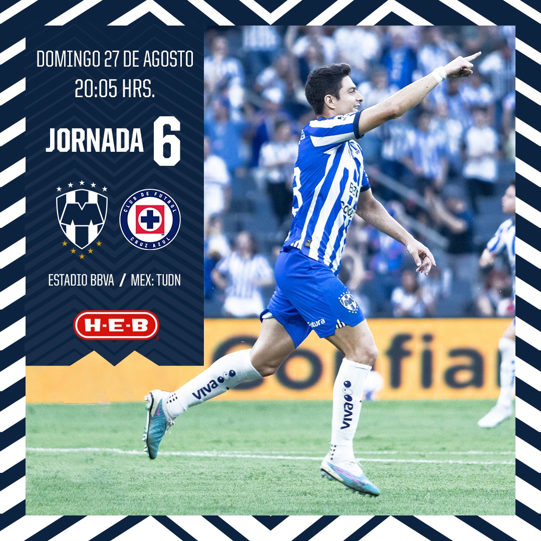 Rayados's tweet photo. Regresamos a la @LigaBBVAMx y a la Casa Rayada. 🔜⚽

¡Arriba el Monterrey! 💙🤍 @HEB_Mexico https://t.co/n9j5QgxGv5