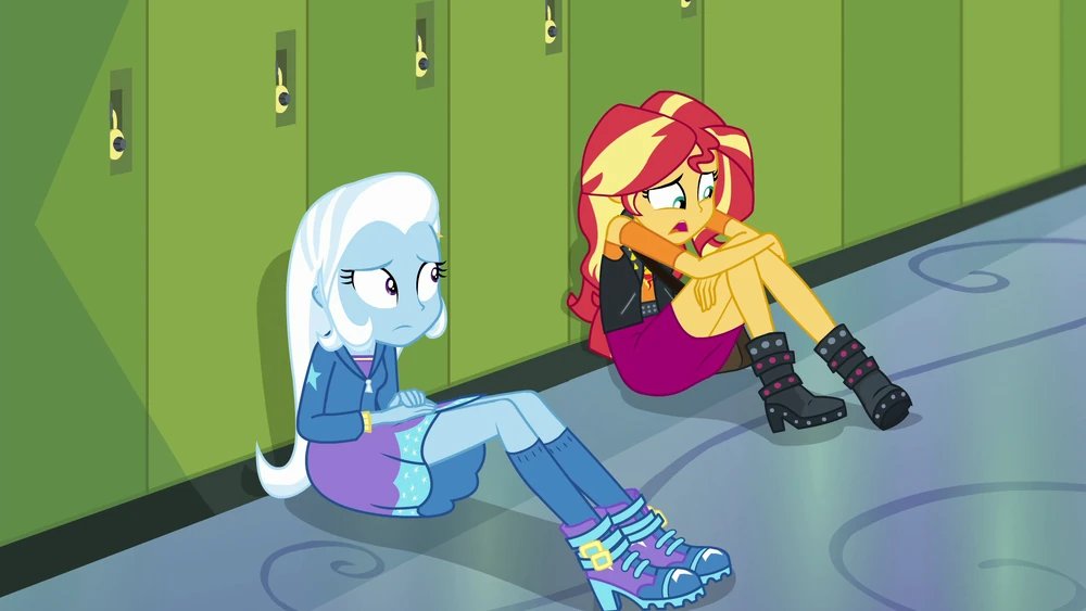 Trijosh1's tweet photo. I still pair her with Starlight, but Trixie and Sunset? They seem to have good chemistry. And I hope I get to see more.
#EquestriaGirlsForgottenFriendship #ForgottenFriendship #SunsetShimmer #TrixieLulamoon https://t.co/5ribQIpA87