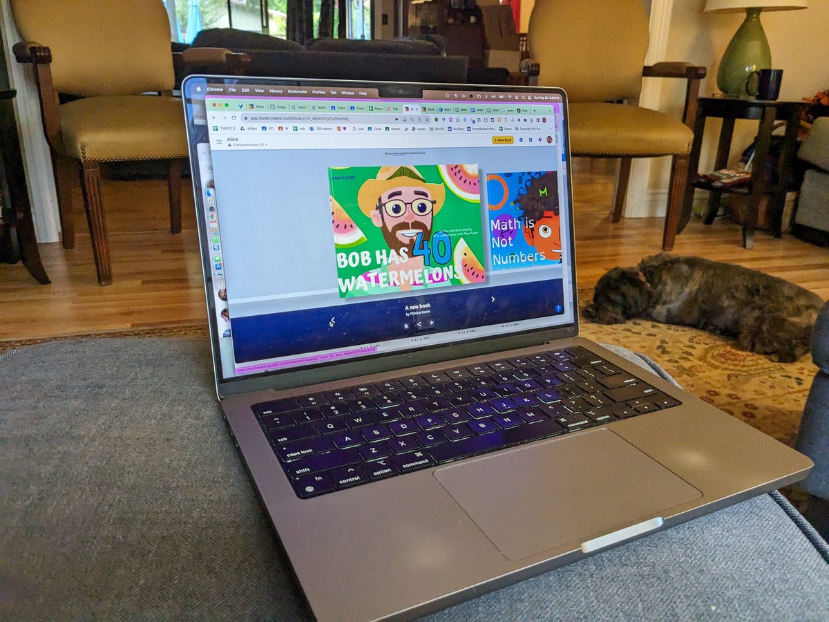 My friend has never heard of ChatGPT. Showed her how I can have it wrote a story to illustrate a learning objective in seconds and then make image in <a href="/canva/">Canva</a> and make book in <a href="/BookCreatorApp/">Book Creator Team</a> 

The look on her face was priceless.