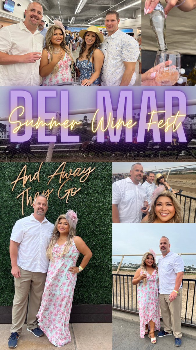 Enjoyed a great day with friends, savoring a variety of wine, observing horse racing, all while supporting a local cause that empowers youth who've faced adversity to become self-reliant adults. 
#DelMar #WineFestival #SummerDays #HorseRace #urbansurf4kids #uncorked