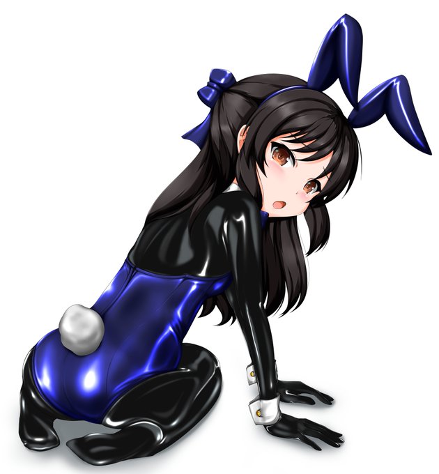 #バニーの日
ラバーとバニースーツ 