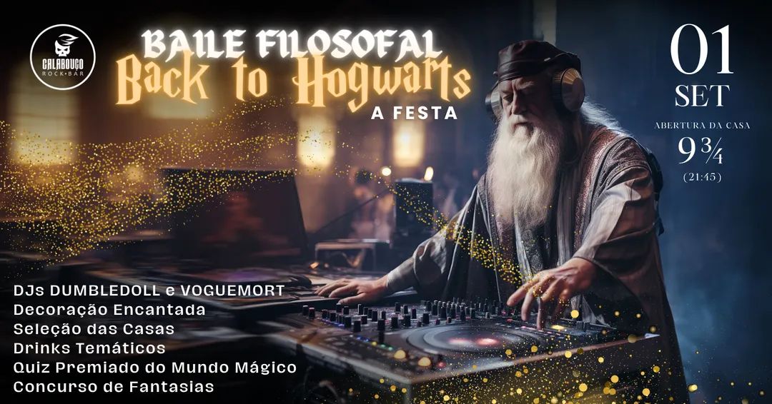 Luifromhell's tweet photo. Fala galera, eu estarei tocando com o pseudônimo de "Dumbledoll" na festa "Baile Filosofal - Back to Hogwarts: a Festa" no dia 01/09, sexta às "9 3/4" ( horário mais genial que eu já vi 😄).
Eu gostaria de saber q tipo de música gostariam de escutar lá no dia.
MANDE SUGESTÕES!! https://t.co/MN80pMGAlI