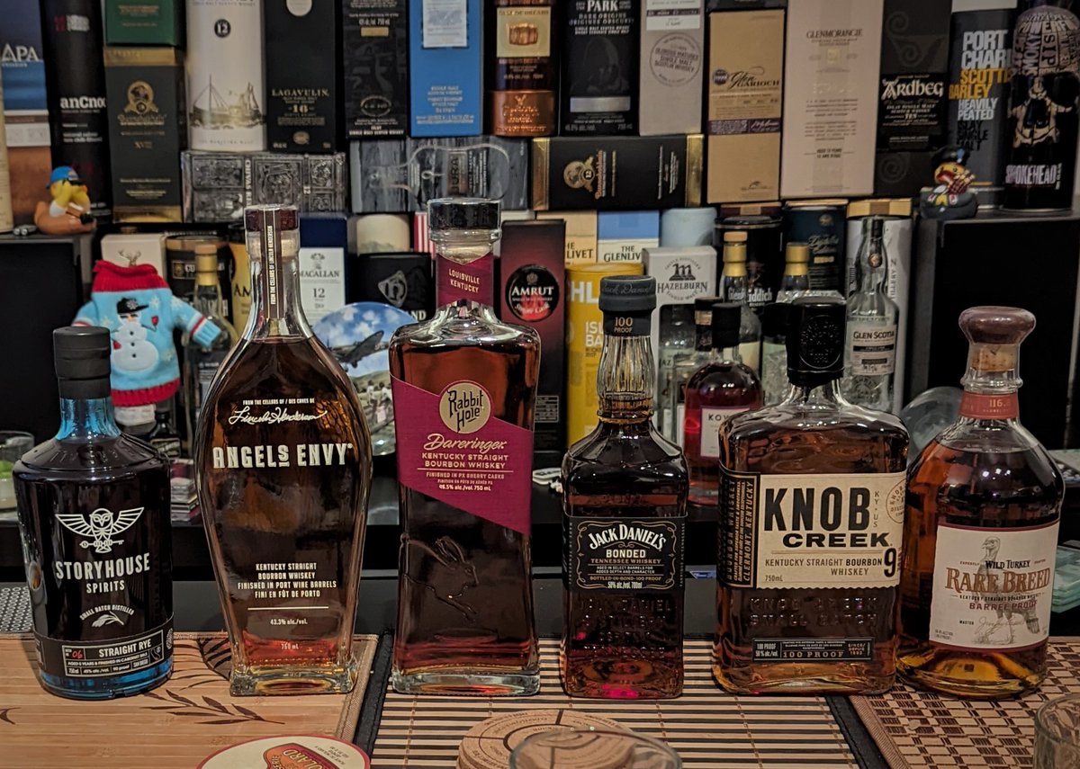 WhiskyCanuck's tweet photo. American whisky tasting with the gang #whiskyfabric https://t.co/UwpPjIp5Ig