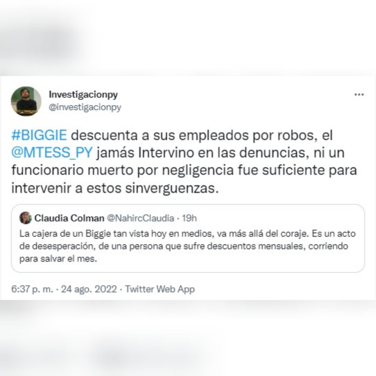 st4nTw's tweet photo. @joacogonzacab @facusonatti @7eleven @Biggieexpress24 Un negocio construido bajo el sufrimiento de las personas no es un negocio exitoso. https://t.co/ezoGRYsHXm