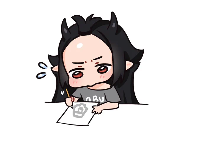 Donation requests are all done! thank you everyone for the donations and letting me draw cute thingies last request is... SOBBI STUDYING! thank you @/romblymo 