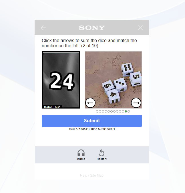HyperactiveAxon's tweet photo. @PlayStation Your login security is awful. You have to add all these options of dice up until you get the left number ten freakin times. I go to the support chat bot and I have to do it again to talk to support. https://t.co/NjZPMGkVR6