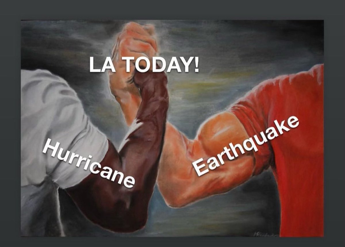 Let’s do this Hurriquake thank #LosAngeles #Hurriquake