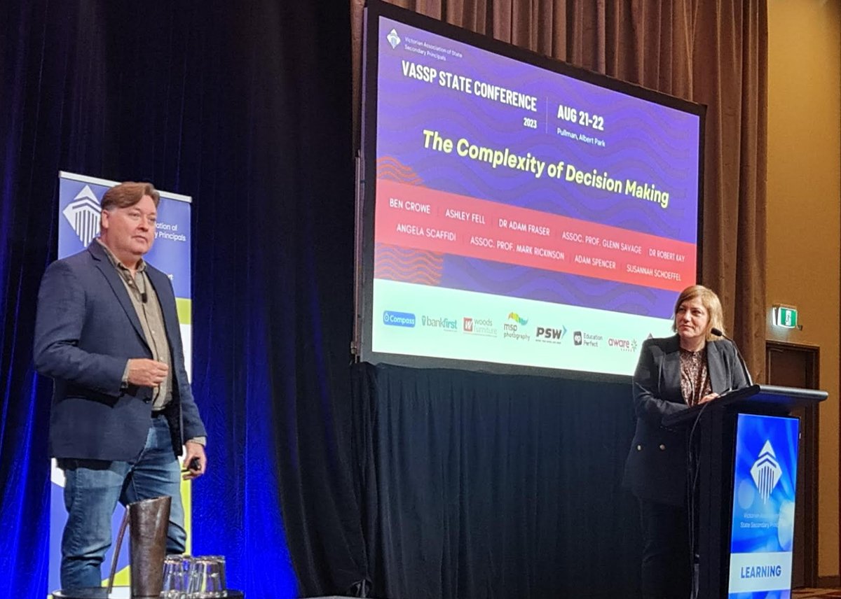 Dr Robert Kay of @InceptLabs asks: is the goal to 'prodice learners' or 'produce an ATAR'? According to Goodhart's Law, 'when a measure becomes a target, it ceases to be a good measure”. School leaders need to know what their finish line is and always keep it in mind. #VASSP2023