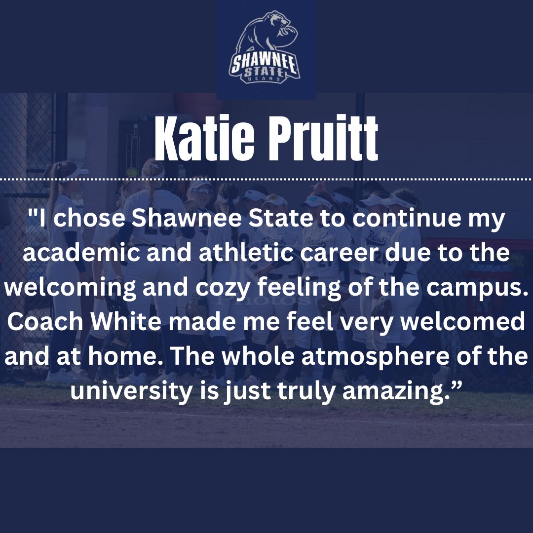 ssubearssb's tweet photo. From Proctorville, Ohio let’s welcome Katie Pruitt💙🐻 https://t.co/SVwQzYNuoV