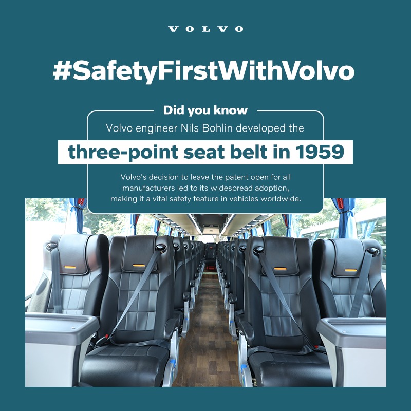VolvoBusesIN's tweet photo. Safety is embedded in our DNA! From advanced collision avoidance to smart driver-assistance systems, we're committed to keeping you secure during your travels. Choose Volvo for a smooth, safe, and worry-free ride! 
#SafetyFirstWithVolvo #VolvoBusesIndia https://t.co/nOP22ya2on