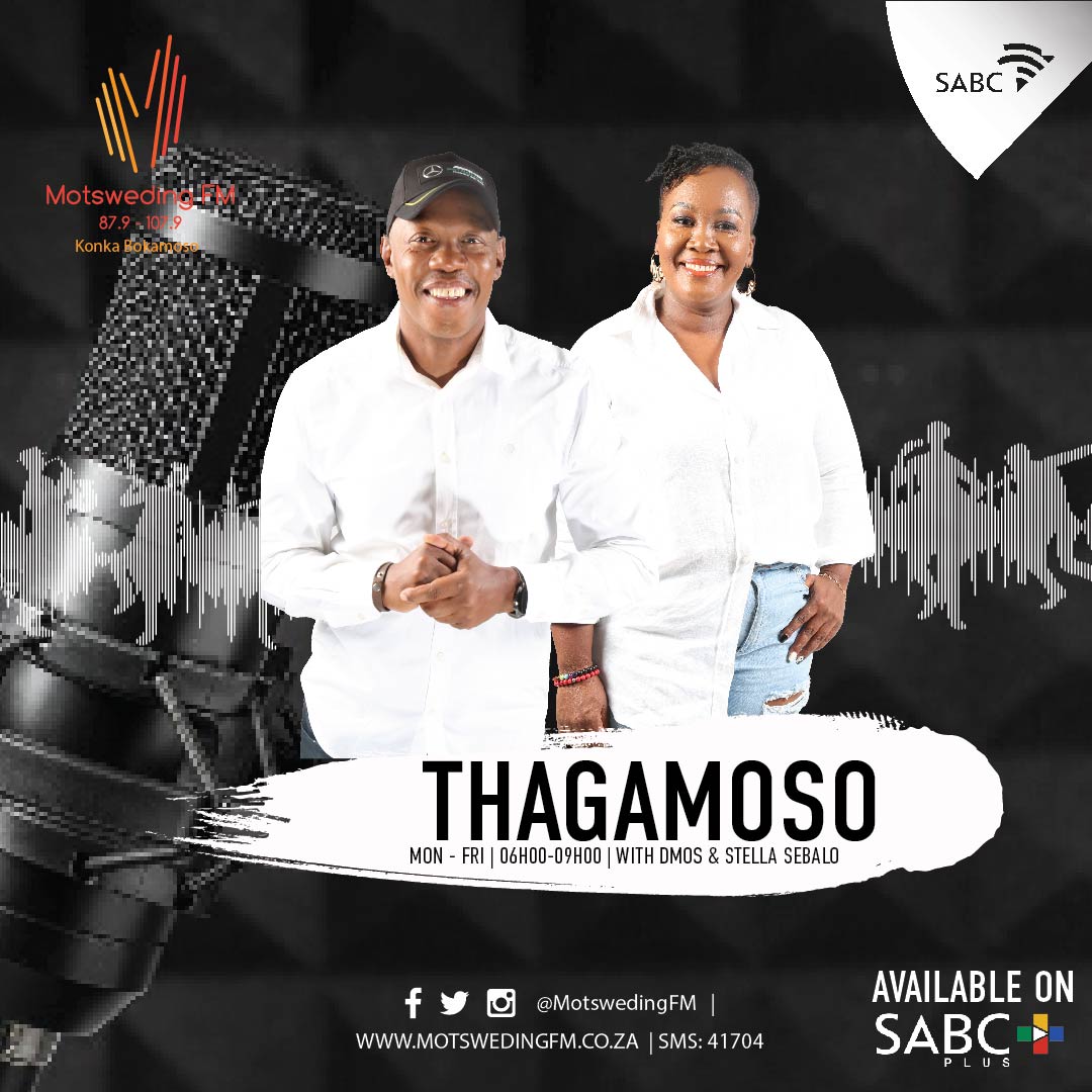 motswedingfm's tweet photo. #Thagamoso le @Selloane_Sebalo
@DMOS_SA @Oatile90 

Ke eng fa go le thata gore o tlogele go goga motsoko? 

📱: 082 565 6674 
🌐 : https://t.co/WZjNmuxSjt 
SABC + : https://t.co/m3YZ9VrMov 

#MotswedingFM | #GakeSale https://t.co/l6RHQ0Jx5S
