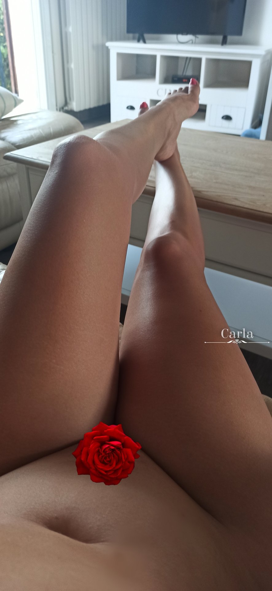 Carla-C (Officiel) on X: Le jour se lève doucement... Bonne journée mes  canailles . Oui une fleur vous taquine un peu 😁 t.cogZ00aoGMgF  t.coPleergwLZp selfie nude pussy flower legs feet morning  hot 