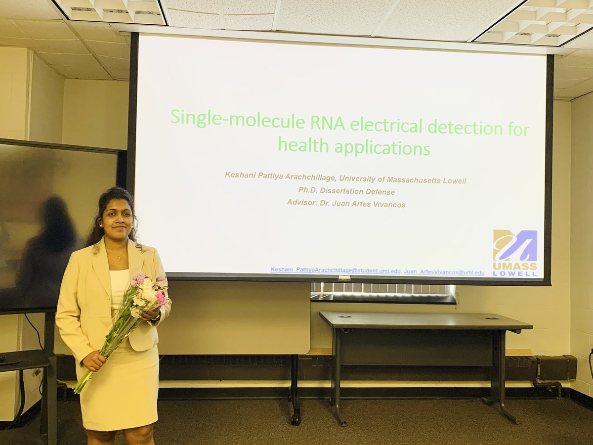 kesh1128's tweet photo. I successfully defended my Ph.D. dissertation titled "Single-molecule RNA Electrical Detection for Applications in Cancer and COVID-19" in July 2023!  I extend my heartfelt gratitude to my advisor, Assistant Prof. Juan Artes Vivancos, and everyone who helped. https://t.co/ncdPceca4m