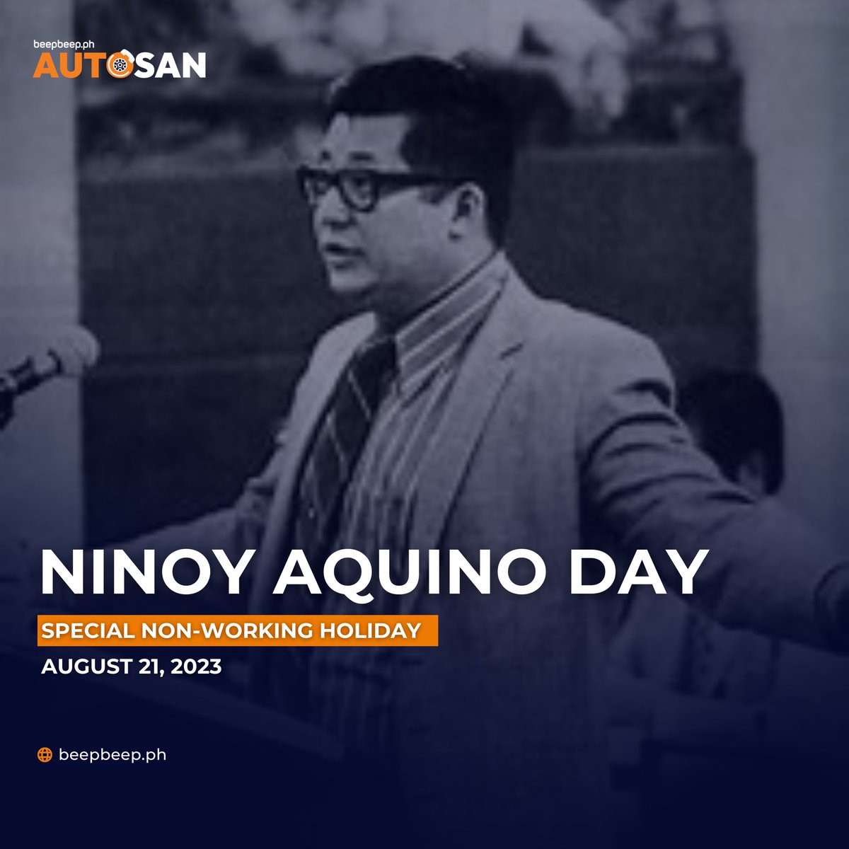 usebeepbeep's tweet image. In this special-non working day, let us all remember the late Benigno “Ninoy” Aquino Jr. for the honor he have brought for the Philippines! 🤍

#SpecialNonWorkingDay #NinoyAquinoDay