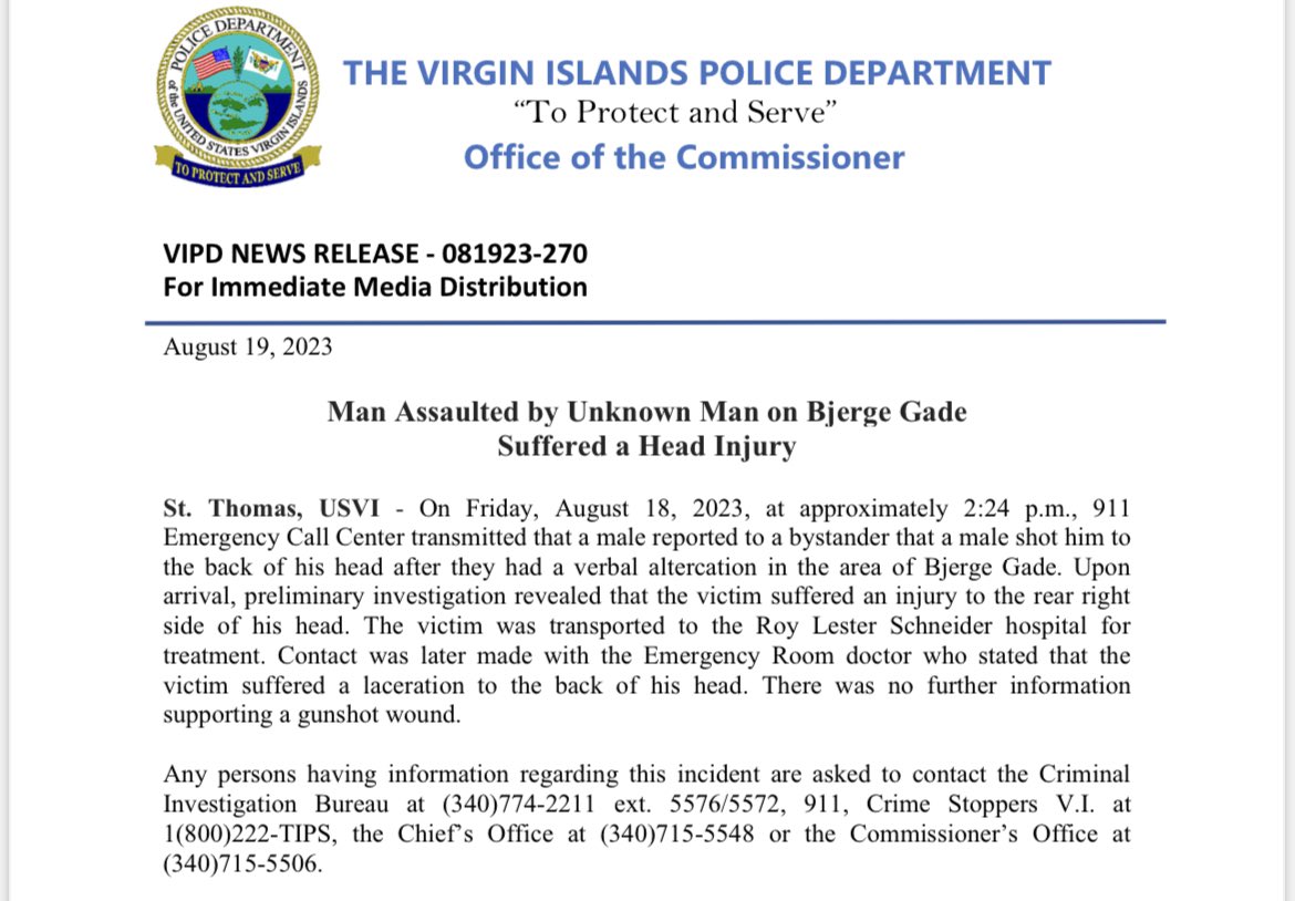 Man Assaulted by Unknown Man on Bjerge Gade Suffered a Head Injury