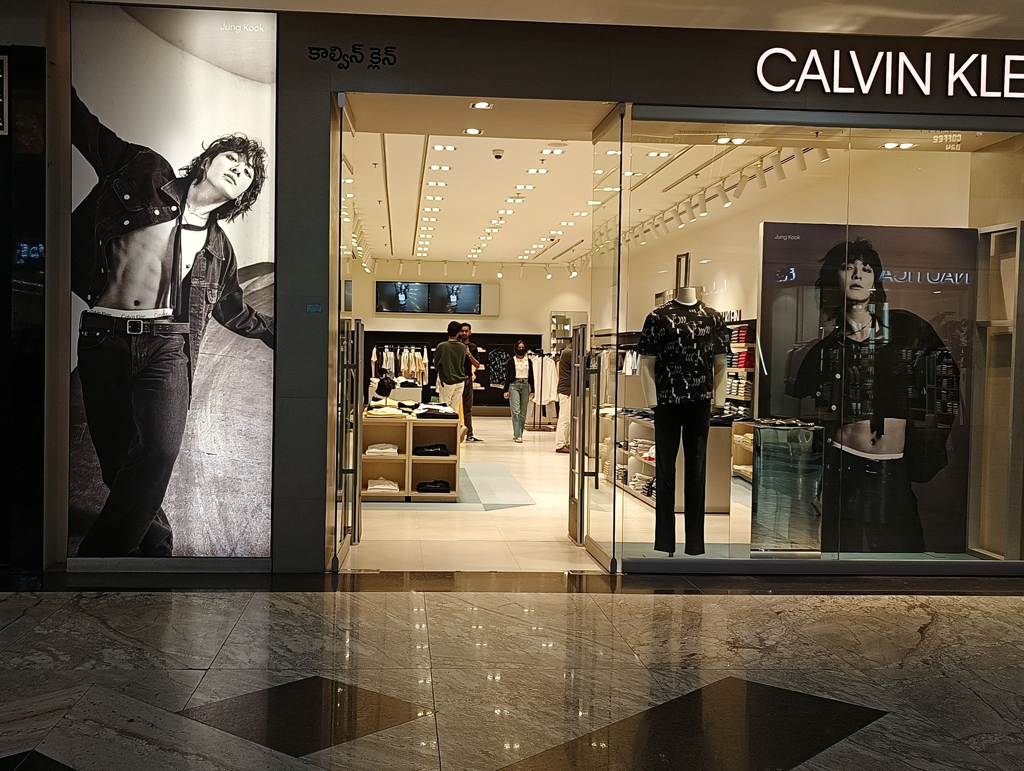 Jungkook SNS  on X: Jungkook's Calvin Klein Ads at DLF Mall in