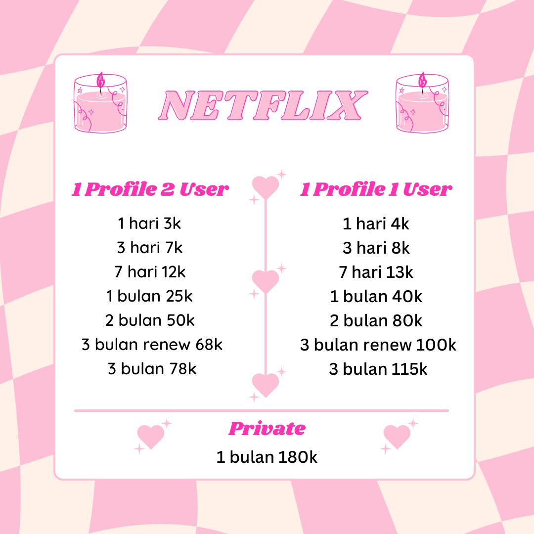 inyopio's tweet photo. haloo @mochamaize ready akun netflix bill indo ya, less problem dan legal! + nya nonton lebih aman sentosa 🤩 order bisa ke wa di bio yaaw <3 

.
.
.

[ 004. #zonauang ] https://t.co/unsqz8JreJ