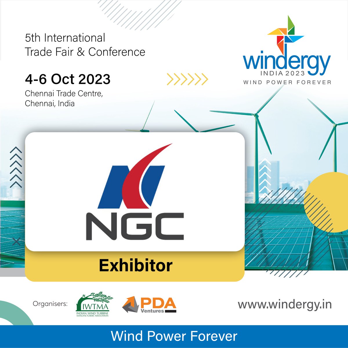 windergy_india's tweet image. Windergy India 2023 welcomes NGC Transmission as an exhibitor!

NGC Transmission provides gearbox and transmission technology solutions in the wind sector, gearboxes are crucial components in wind turbines.

#NGCInnovation #GearboxTechnology #TransmissionSolutions…