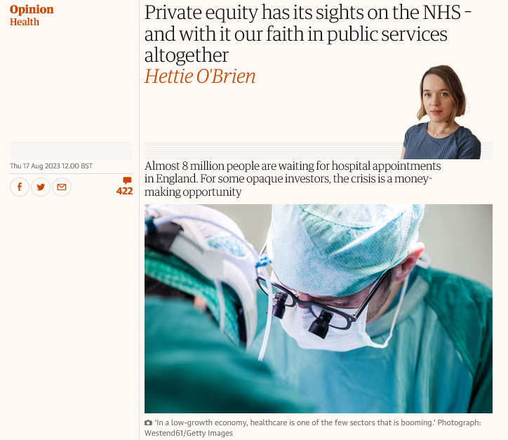 A great article by @hettieveronicaon on the harmful effects of financialisation on the NHS in England go.unu.edu/t3WT2 Financialisation is harmful elsewhere too. But what is it? Here’s a short thread 🧵/1