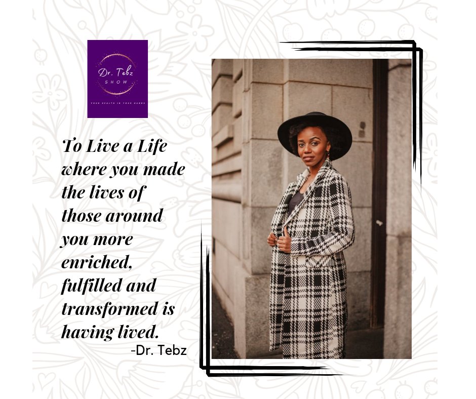 TebohoSeobi's tweet photo. Living your life with others in mind brings a sense of well being. We are not created to be self centered beings. We are meant to live our lives with purpose and helping others. Your health is in your hands
#health #mentalhealthawareness #mentalhealthsupport #live #drtebzshow https://t.co/dHOnOgjk6S