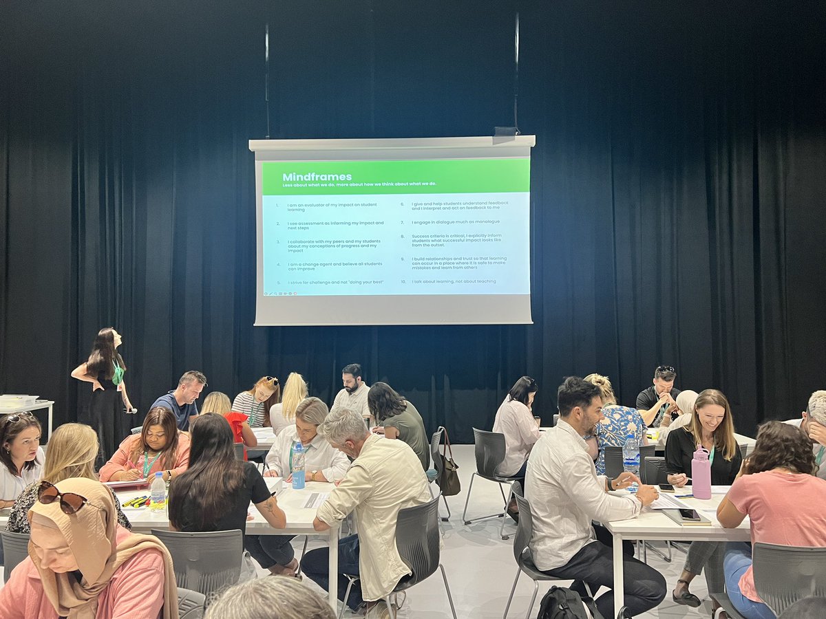 First day back for our teachers <a href="/RISAbuDhabiKCC/">Raha International School, Khalifa City Campus</a> and we’re delving into the work of John Hattie to unpick learning and teaching.