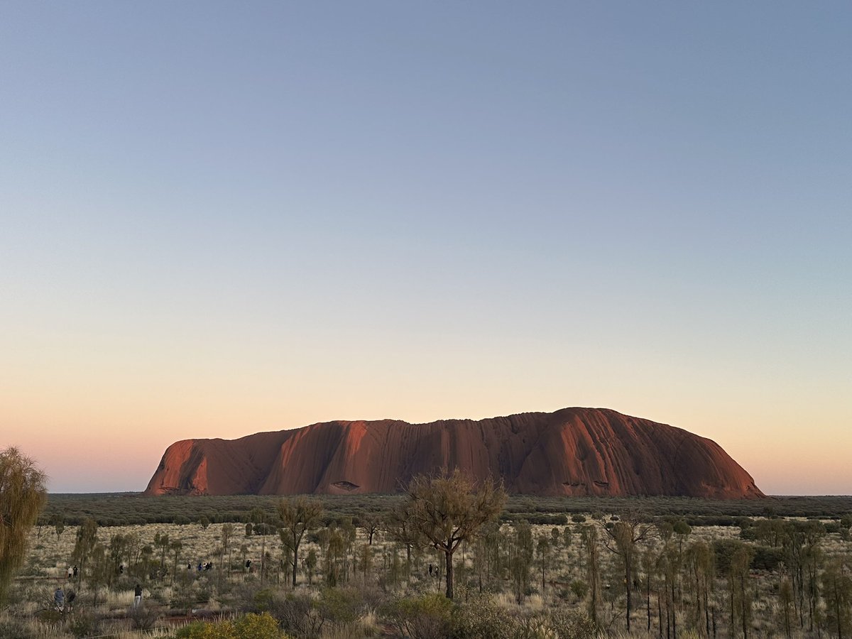 Sunrise over Uluru this morning #Uluru #AyersRock #Australia