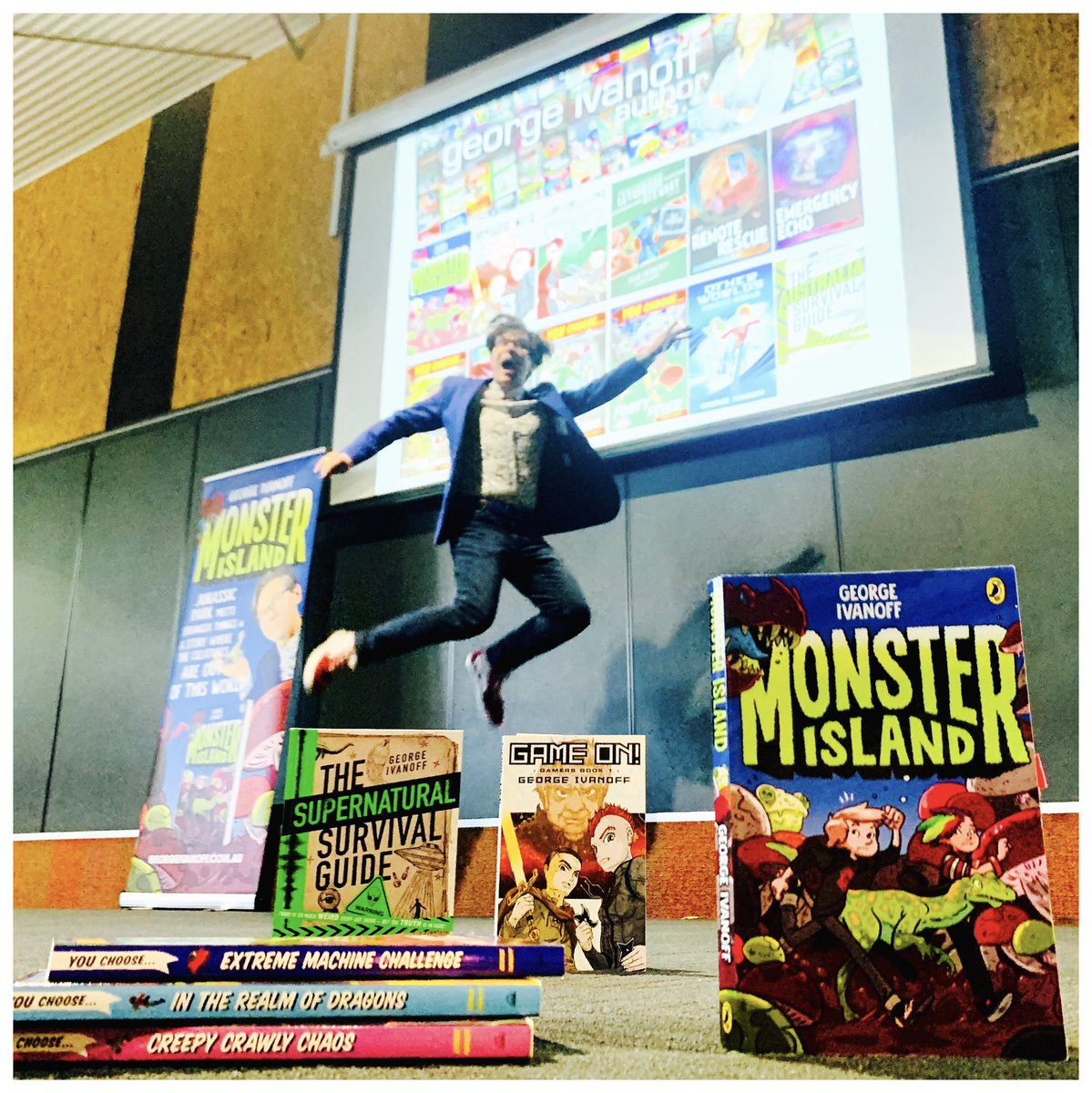 Excited to be talking about books with Grade 4 students at Clifton Hill Primary School for Book Week. [ with thanks to Booked Out ]