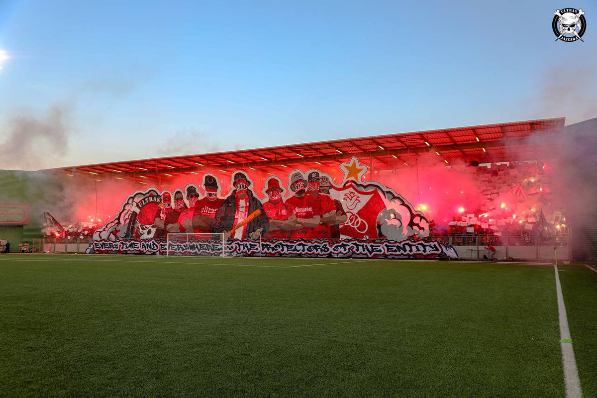 ultras_jazzara's tweet photo. من حضور المجموعة في مواجة اليوم الذي جمعة نادي الشعب ��ضيفه نتدي انيمبا النيجري في تصفيات المسابقة الإفريقية 🔴⚪️ https://t.co/58G6rdponk