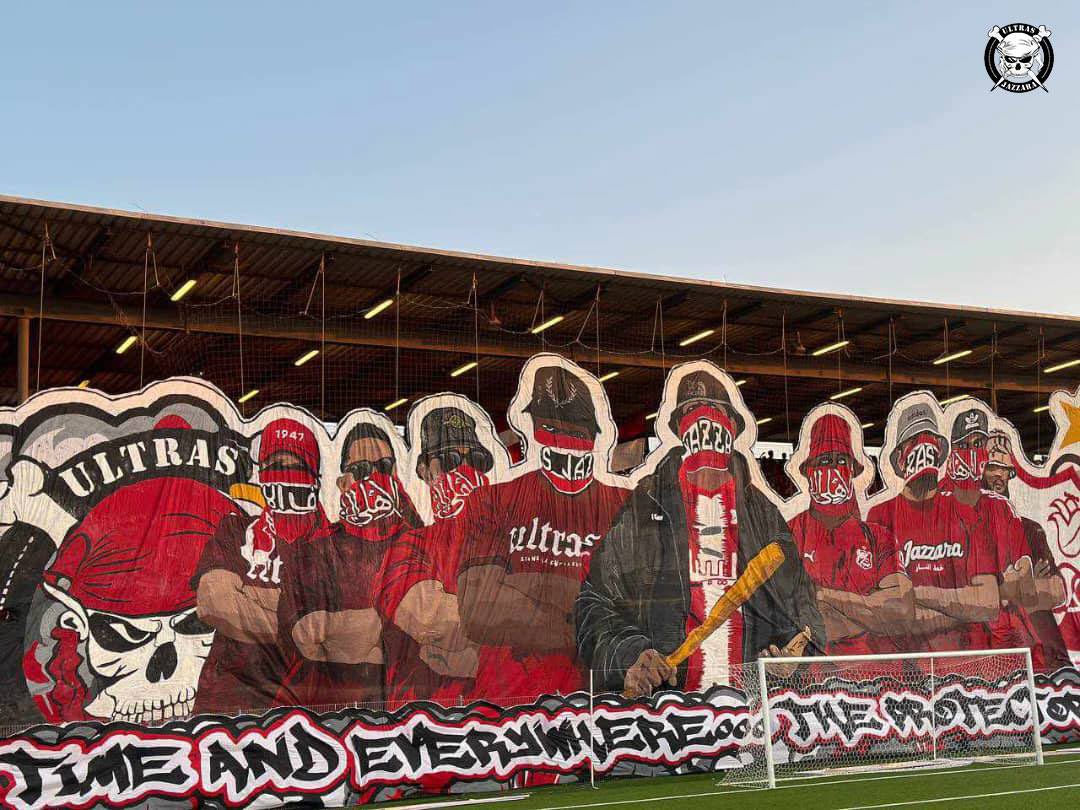 ultras_jazzara's tweet photo. من حضور المجموعة في مواجة اليوم الذي جمعة نادي الشعب ��ضيفه نتدي انيمبا النيجري في تصفيات المسابقة الإفريقية 🔴⚪️ https://t.co/58G6rdponk
