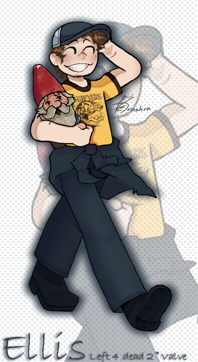 keroshre's tweet photo. Ellis !!111! It was fun drawing the silly guy of the group :D #Left4Dead2 #Ellis #EllisLeft4Dead2 #L4D2 #Gnome #GnomeLeft4Dead2 #DarkCarnival #DarkCarnivalL4D2 (also shitpost image to make it look funny) https://t.co/QthcT30YH5