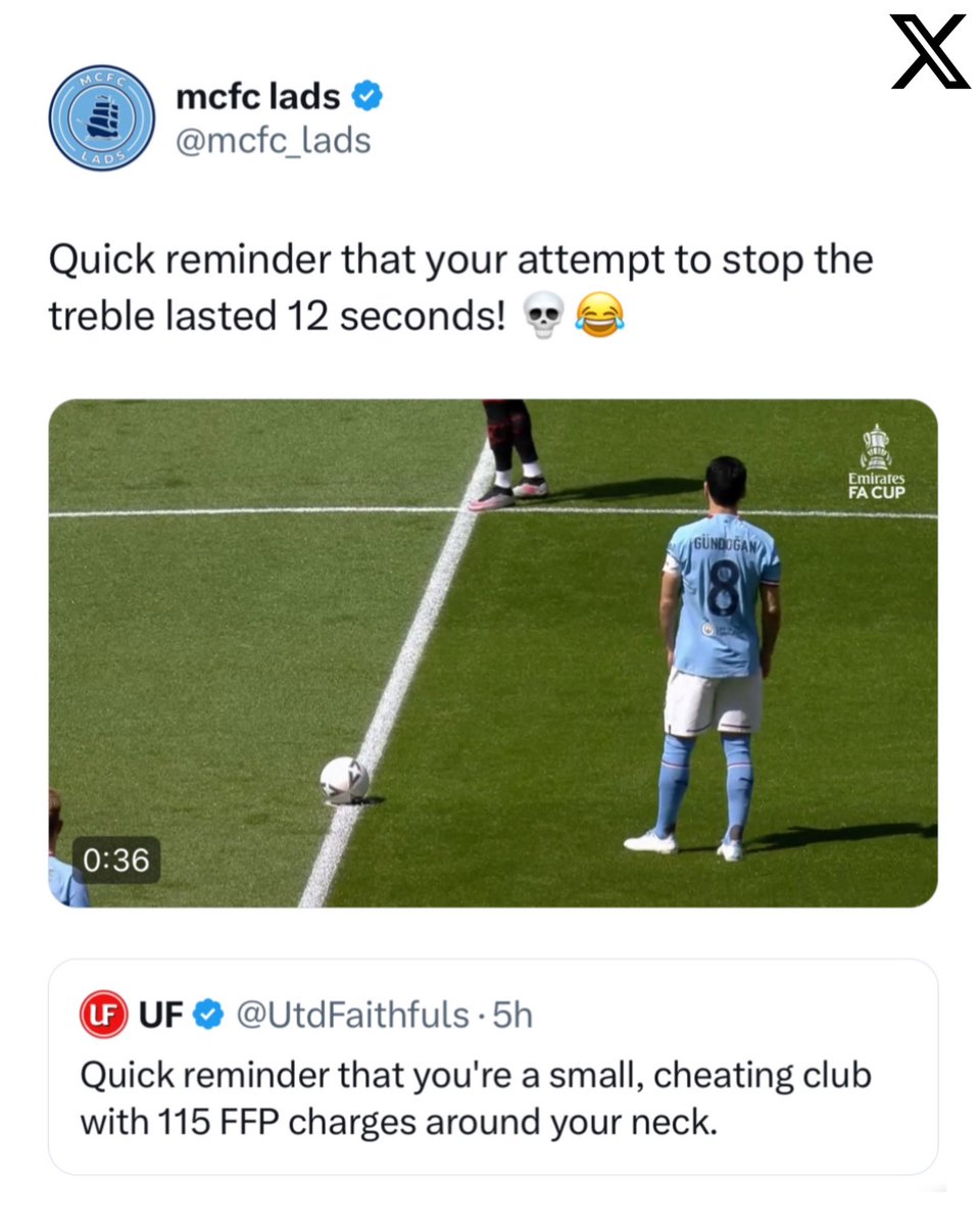 mcfc_lads's tweet photo. They got cooked so hard they deleted the tweet. 💀 Hold that. @UtdFaithfuls https://t.co/22hS1rmzUw