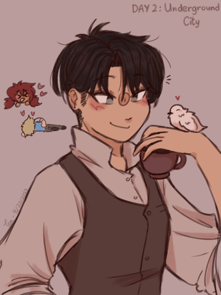 #LeviWeek2023 DAY 2: Underground City
I had more time to work on this one! I like how it turned out :)