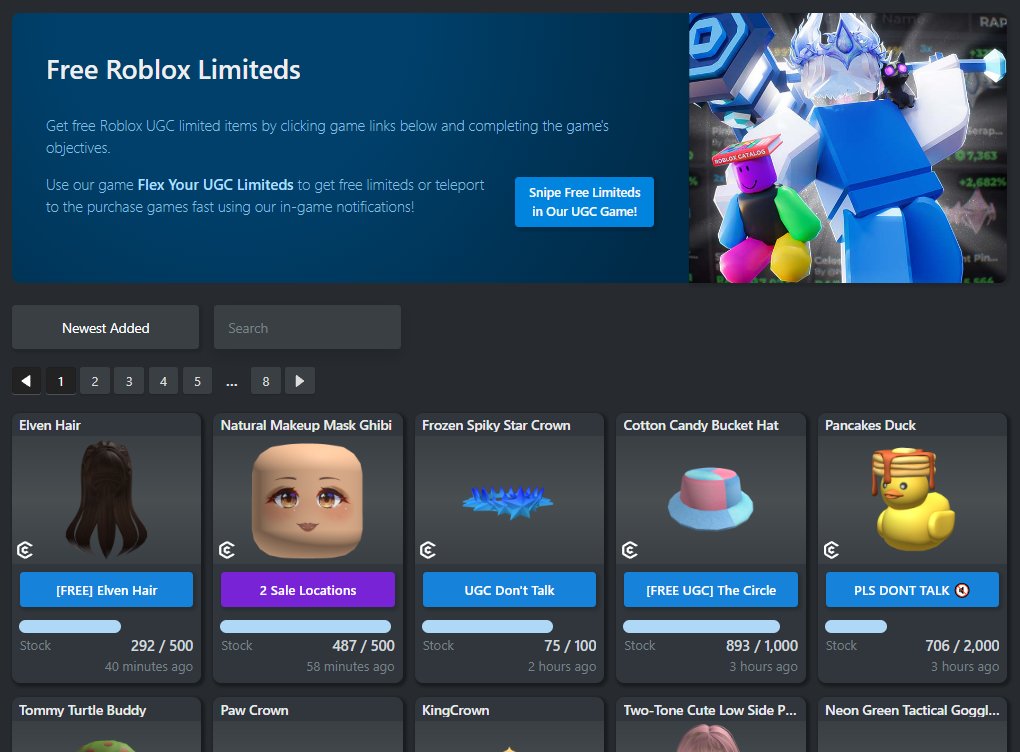 Free Roblox Limiteds