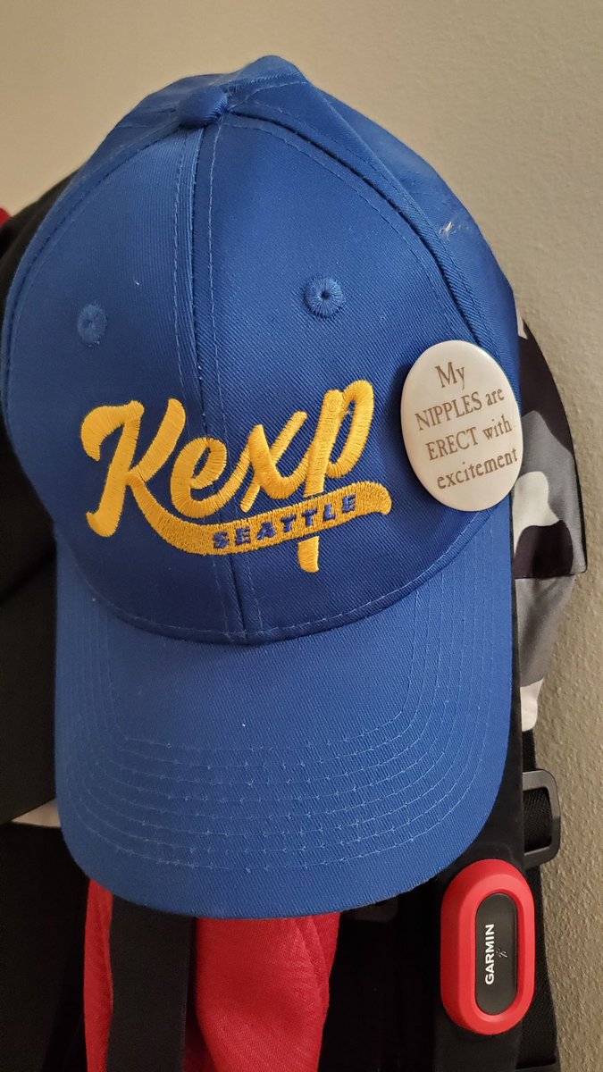 acoustikarl's tweet photo. Hats with pins, again. These seemed like a good match. @kexp @broon https://t.co/whxppSRXfC