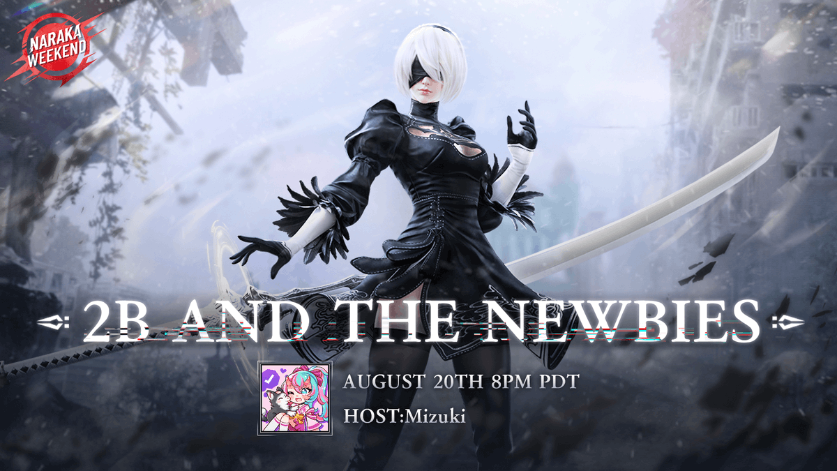 MizukiCreates's tweet photo. Almost time for our event with @NARAKATHEGAME 

🌸COME HANG OUT!!!🌸

#NARAKABLADEPOINT #NarakaPartner #ViewerGames https://t.co/hUNBUpn7DW
