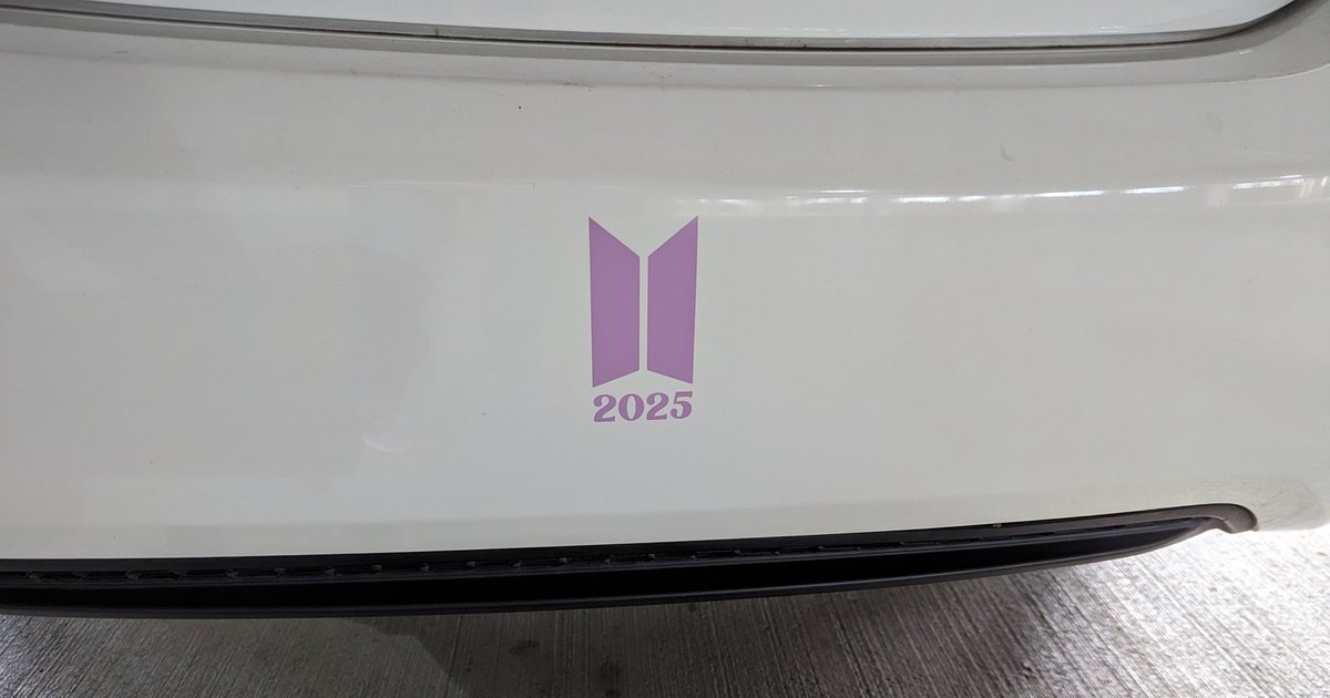 LianaLeFey's tweet photo. @Rikki_Rene I broke my "no bumper stickers ever" rule to put this on my car for the sole purpose of encouraging fellow ARMYs to stay strong. We're all in this together, and we WILL be there for our 7 when they return as one.💪💜🫰 https://t.co/N4GaNHkjLa