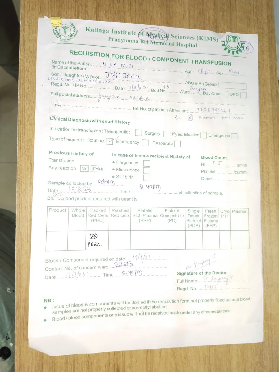 B+ve required at KIIMS BBSR. Attender No +916352952221.<a href="/dhirendra00009/">Dhirendra Thakur</a> ,<a href="/bloodhub_odisha/">Blood Hub Odisha</a> ,<a href="/Bhrc_India/">Bharatiya human rights commission</a> ,<a href="/dcpbbsr/">DCP Bhubaneswar</a> ,<a href="/Blood_Odisha/">Federation of Blood Donor Organisation of Odisha</a>