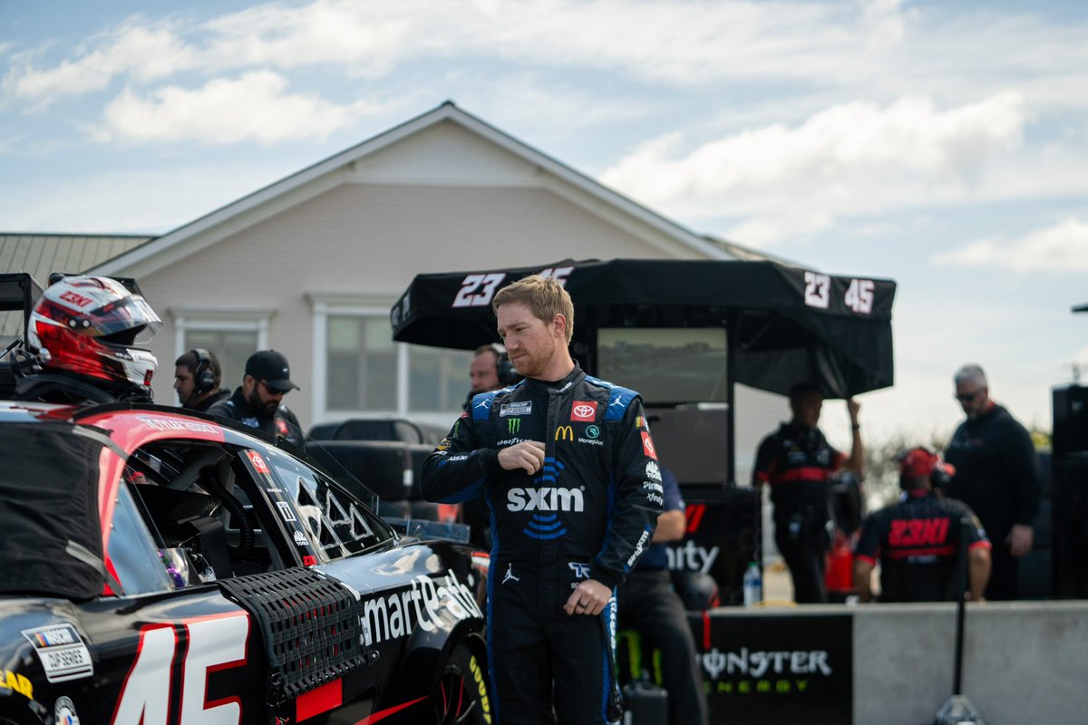 Finished where we started today at @WGI P8… We will keep working on our road course package for the future! Glad to have @Toyota Smart Path along side our @23XIRacing team this weekend! #TylerReddick #Nascar #TeamToyota