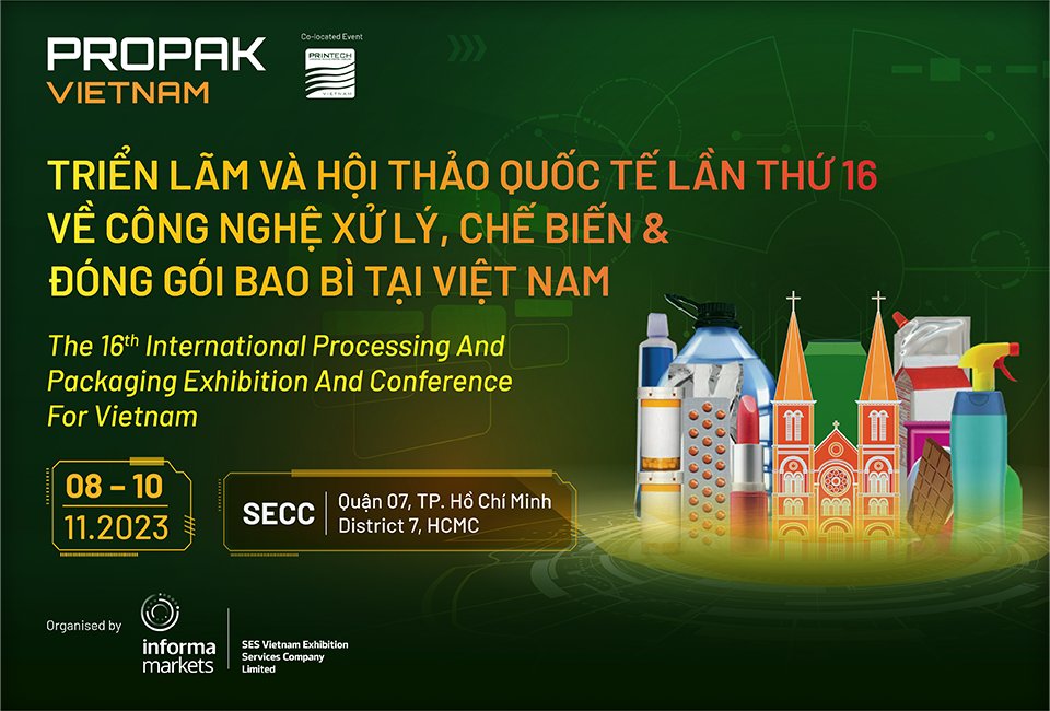 inevorad's tweet image. PROPAK VIETNAM 2023
The 16th International Processing And Packaging Exhibition And Conference For Vietnam
ow.ly/JsAi50PyT3S #PROPAKVietnam #ProcessingAndPackaging #VietnamExhibition #InternationalConference #TradeShow #PackagingIndustry #TechnologyShowcase