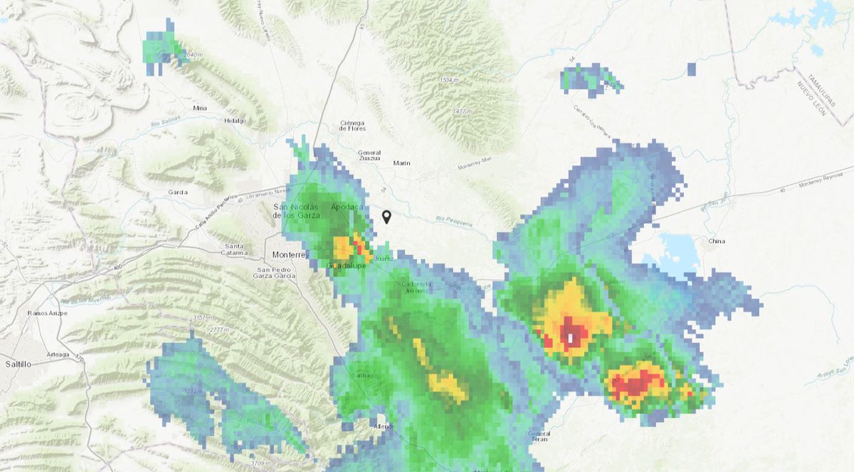 abimaelsalas's tweet photo. Nueva tormenta eléctrica al oriente de la ciudad en #GuadalupeNL  avanza hacia el oeste y se intena en la ciudad, corta duración. https://t.co/jDzH7T4yQf