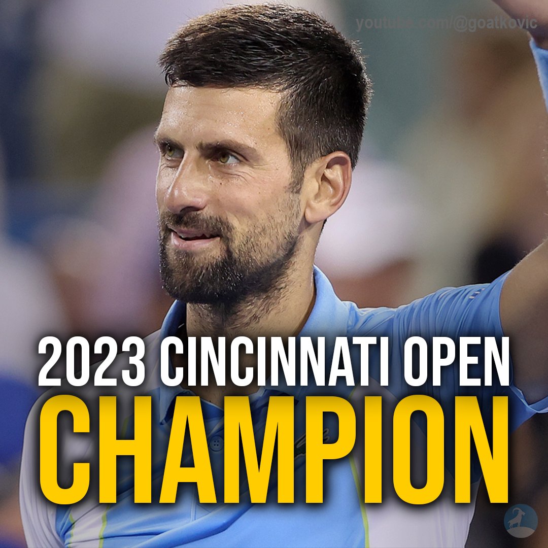 goatkovic2021's tweet image. #westernandsouthernopen #CincyTennis 
#NovakDjokovic 🐐