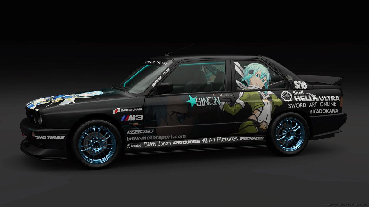 Happy birthday sinon🩵💚
#SwordArtOnline #SAO 
#sao_anime #Sinon 
#anime #swordartonlinephantombullet #GranTurismo7 
#itasha #animecar