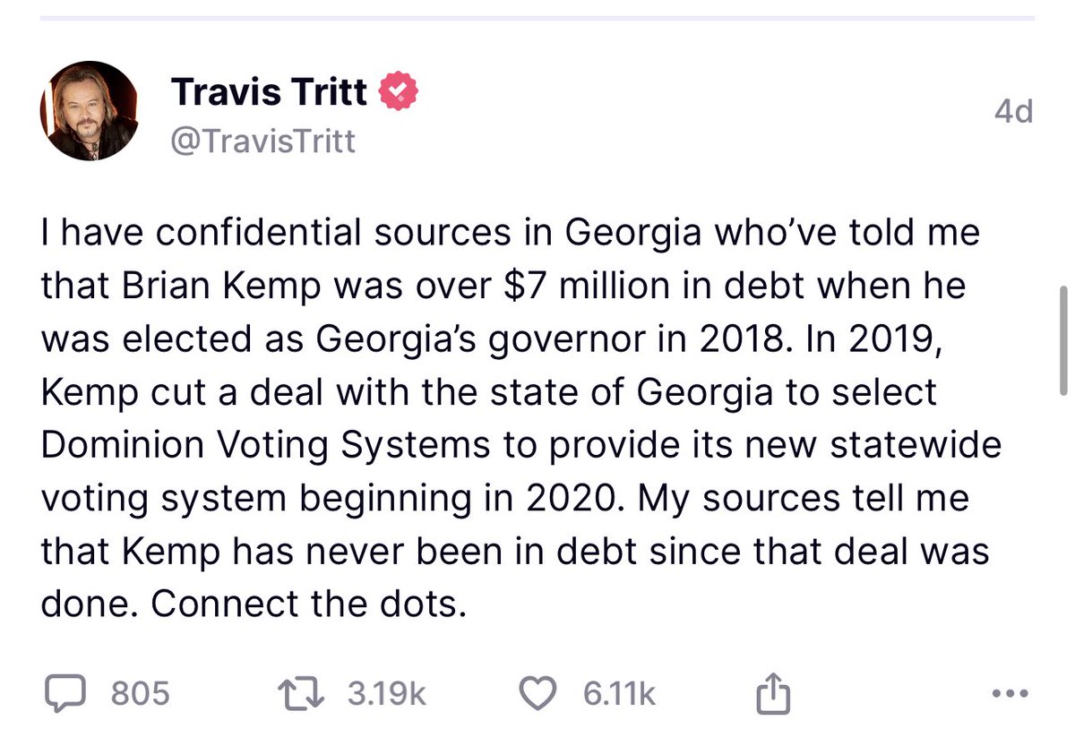 LauraLoomer's tweet image. .⁦@Travistritt⁩ dropping some truth bombs on Truth Social.