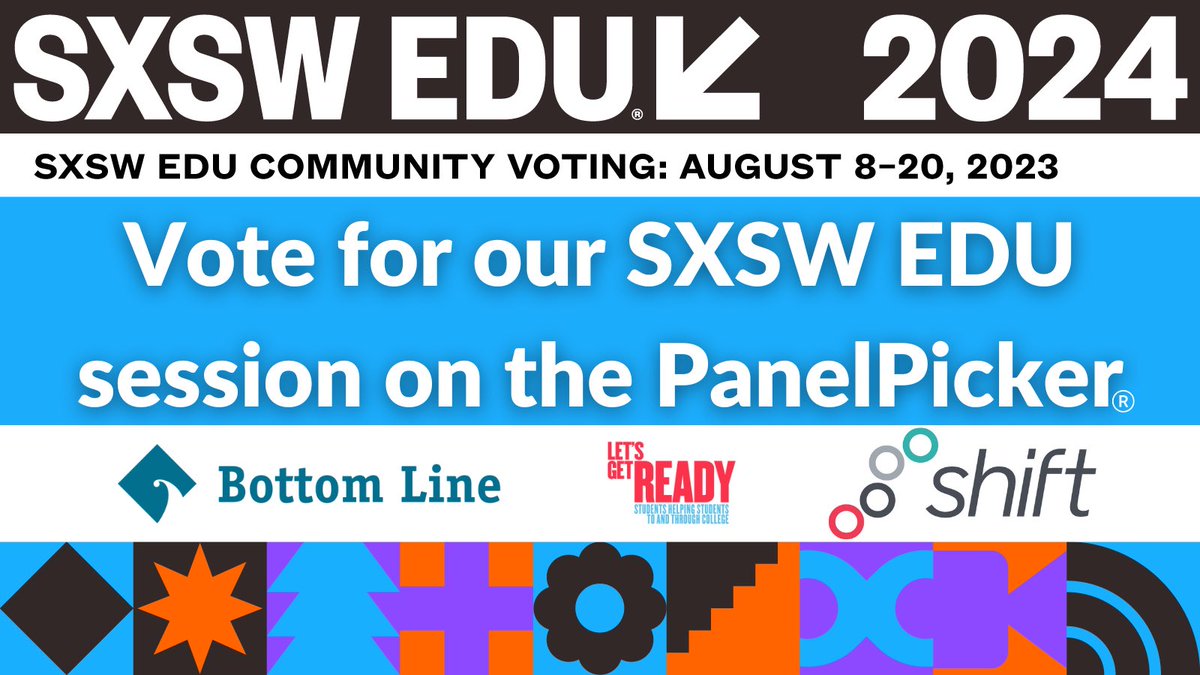 Final day to vote for our #SXSWEDU 2024 session proposal "Hybrid Advising: Powered by
 Artificial + Human Intelligence". Let's give it everything we've got! Your vote matters more than
 ever. panelpicker.sxsw.com/vote/142217