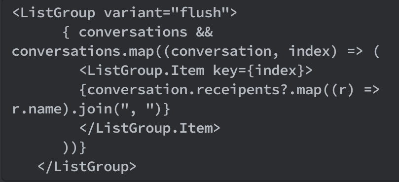 awaizdottech's tweet image. Hey guys, need ur help. While working with react bootstrap I am facing this issue where ListGroup elment's output is not properly displayed for some reason. Attached is the code and output.
Any help will be truly appreciated
thanks in advance :)
#reactjs #reactbootstrap