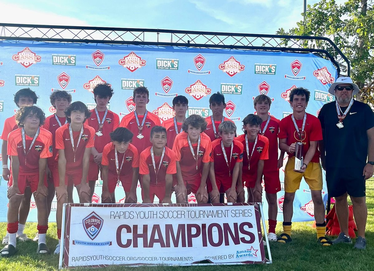 RealColoSoccer's tweet photo. U15 Black 1...Elite Division 🏆 
4 wins...7 goals...0 against
2023 Rapids Classic Champions.  #ThisIsReal https://t.co/QMG0DkwzfL