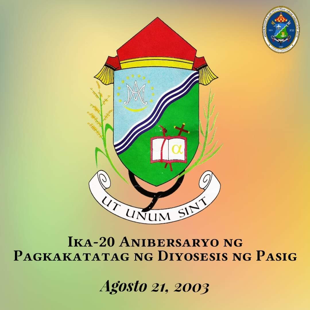 mbaspstanne's tweet photo. Ipinagdiriwang natin ngayon ang ika-20 Anibersaryo ng Pagkakatatag ng Diyosesis ng Pasig noong Agosto 21, 2003.
#MBASPSA436 #DiyosesisNgPasig #DioceseOfPasig https://t.co/KZEKYkYk7y